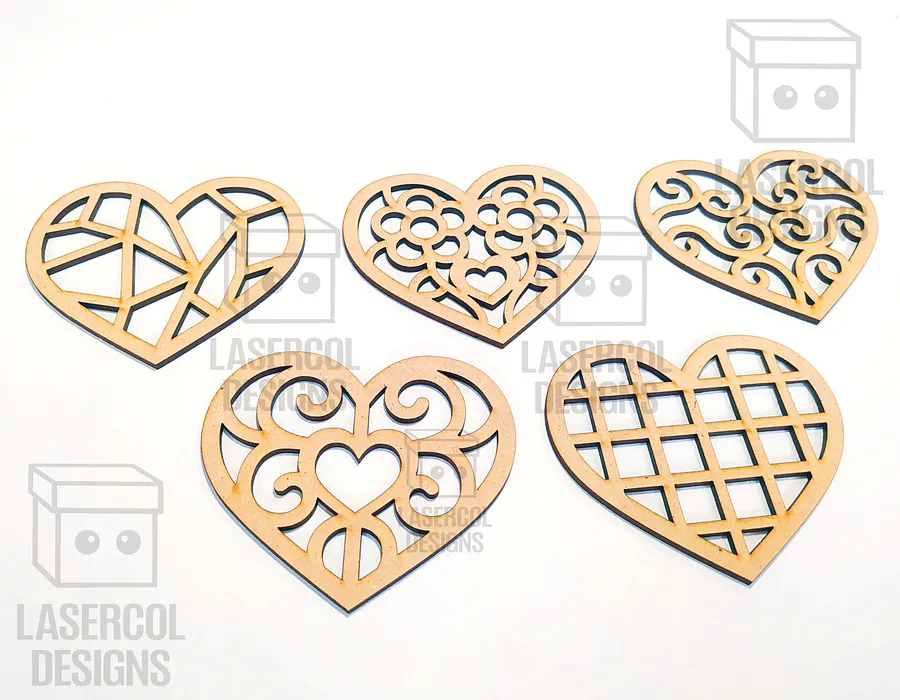 Hearts Set 1 - Laser Cut Files product image (5)