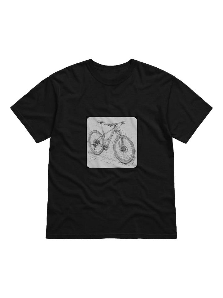 Cross-Country MTB Blueprint AI Graphic Tee product image (2)