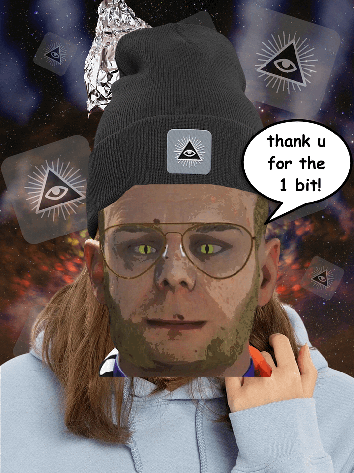 FINKLETONE - 1 bit believers embroidered THIRD EYE OPEN beanie product image (1)