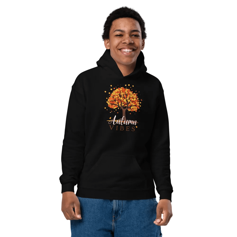 Autumn Vibes Youth Hoodie product image (2)