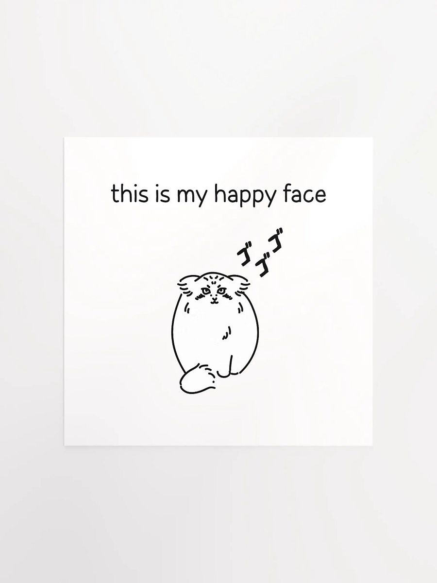 This Is My Happy Face - Matte Poster product image (1)