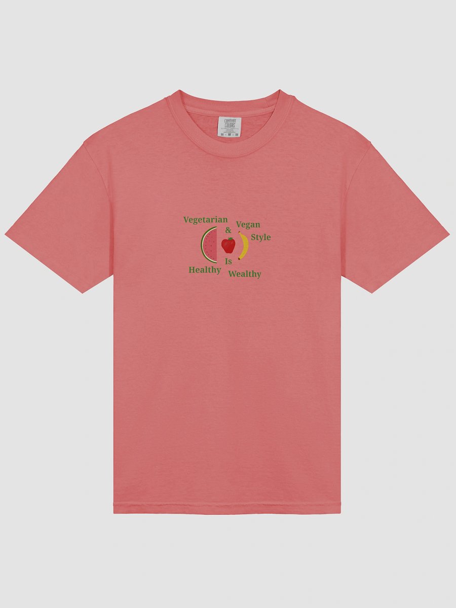 Healthy Wealthy Vegetarian & Vegan T-Shirt product image (3)