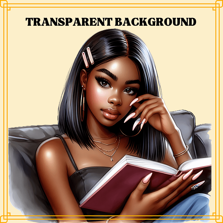 Black reading queen product image (2)