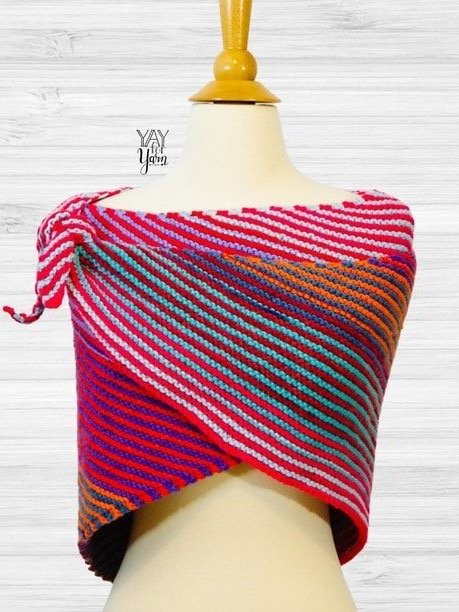 Double Gradient Boomerang Shawl - PDF Knitting Pattern & Video Tutorial product image (7)