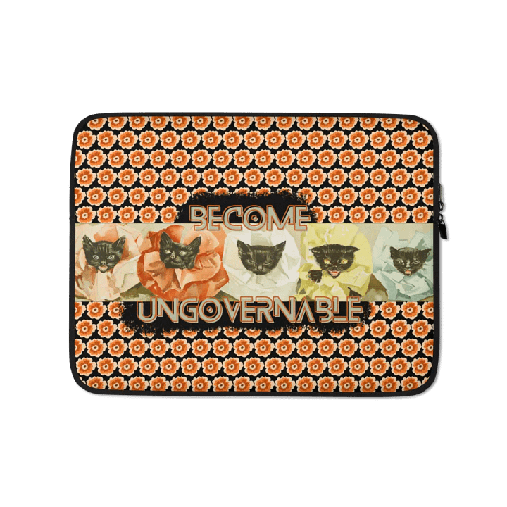 KC, Become Ungovernable (cats), Patterned Laptop Sleeve product image (1)