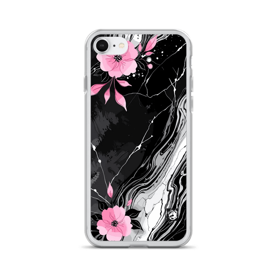 Pink Flowers Marble iPhone® Case product image (1)