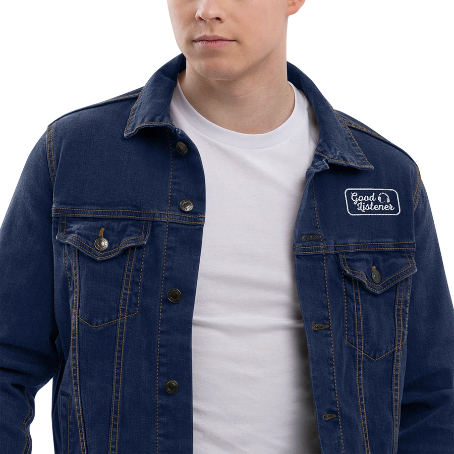 Good Listener Embroidered Jean Jacket product image (22)