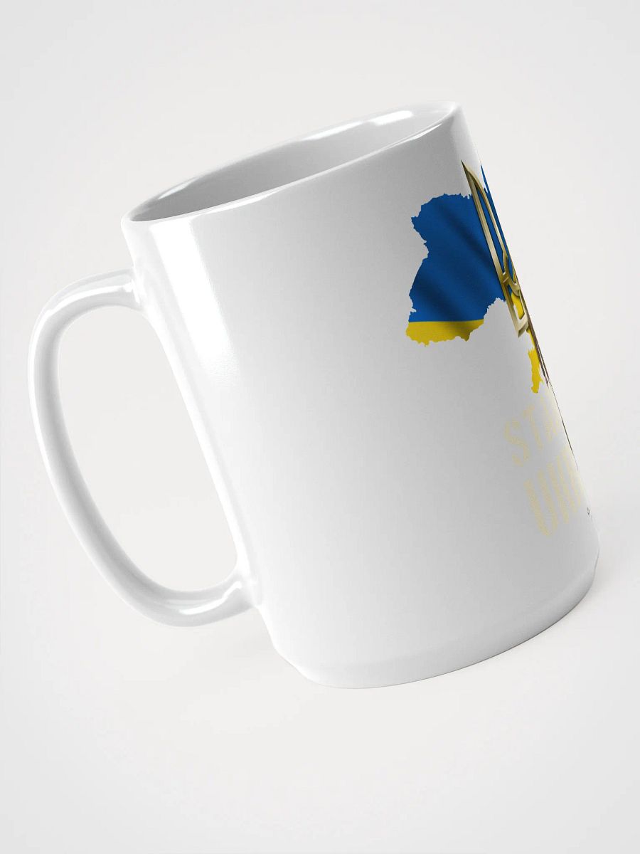 Stand with Ukraine White Glossy Coffee Mug product image (3)