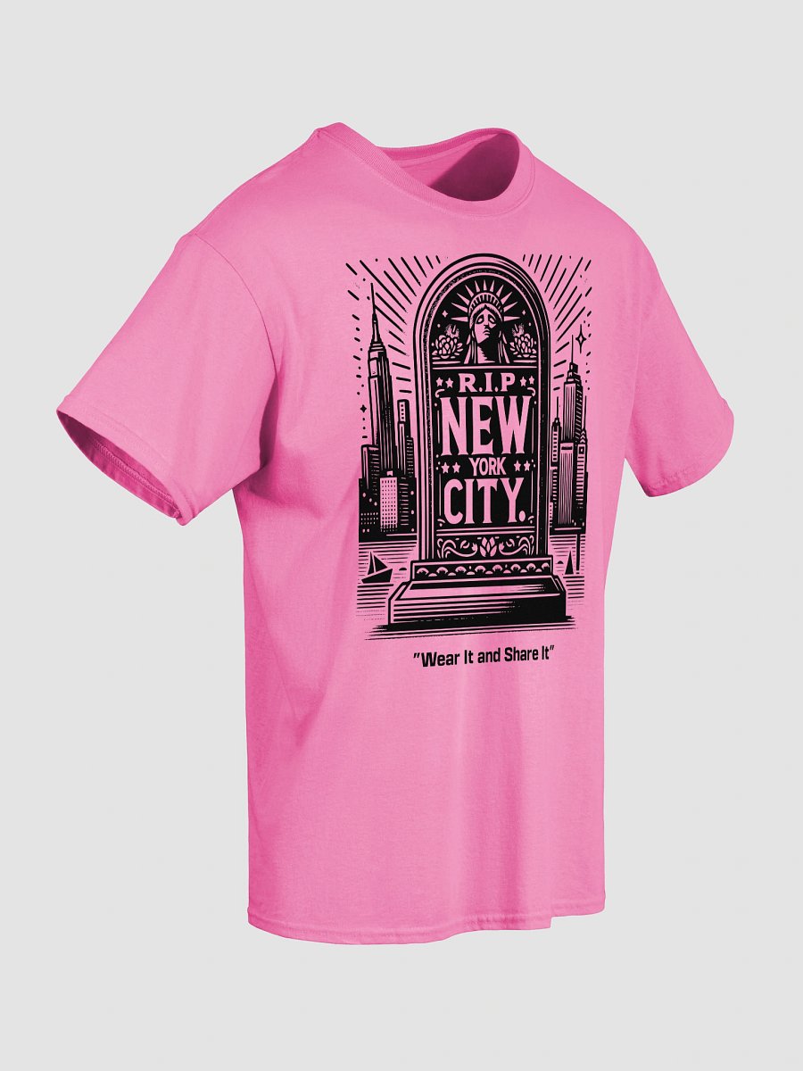 RIP NYC" Gravestone Statement Tee (B) - Black Ink product image (5)