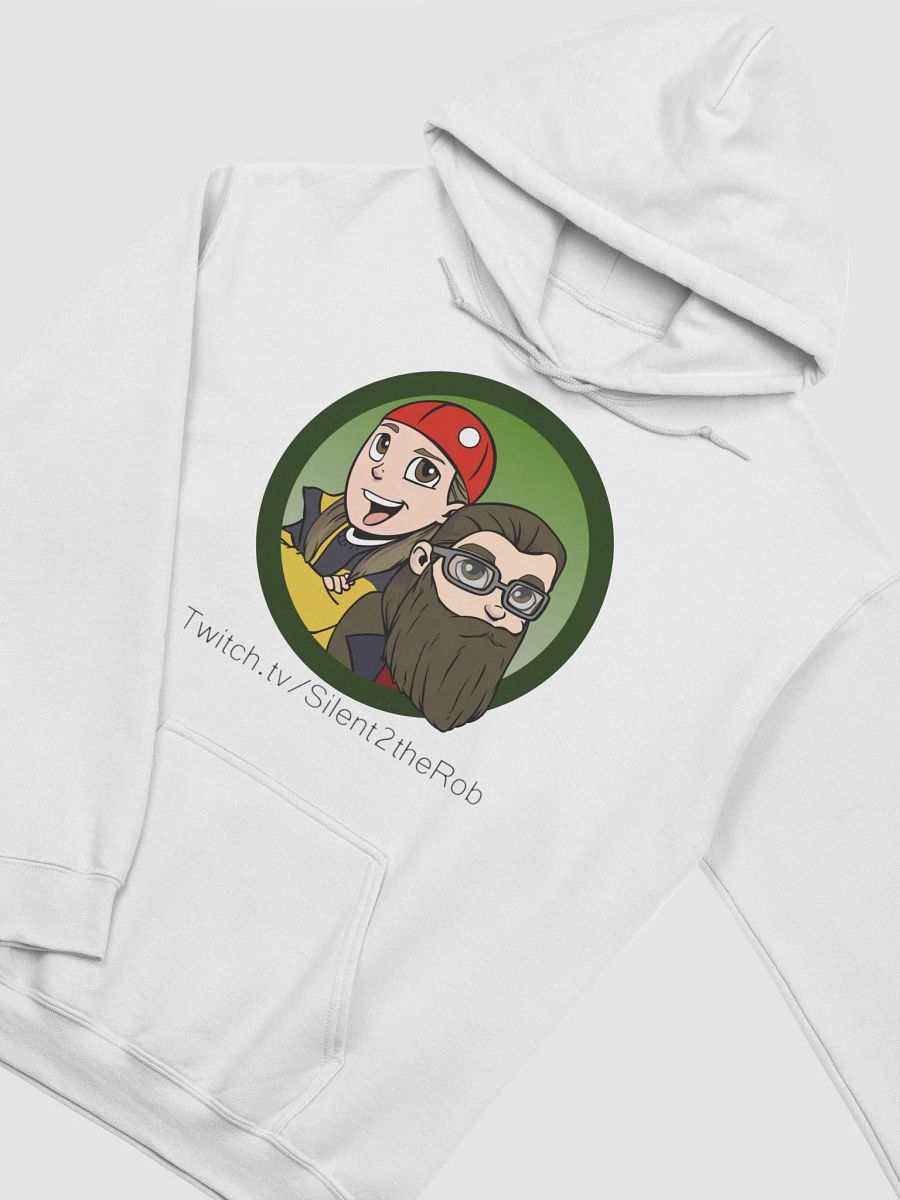 Silent front logo hoodie Light color product image (16)