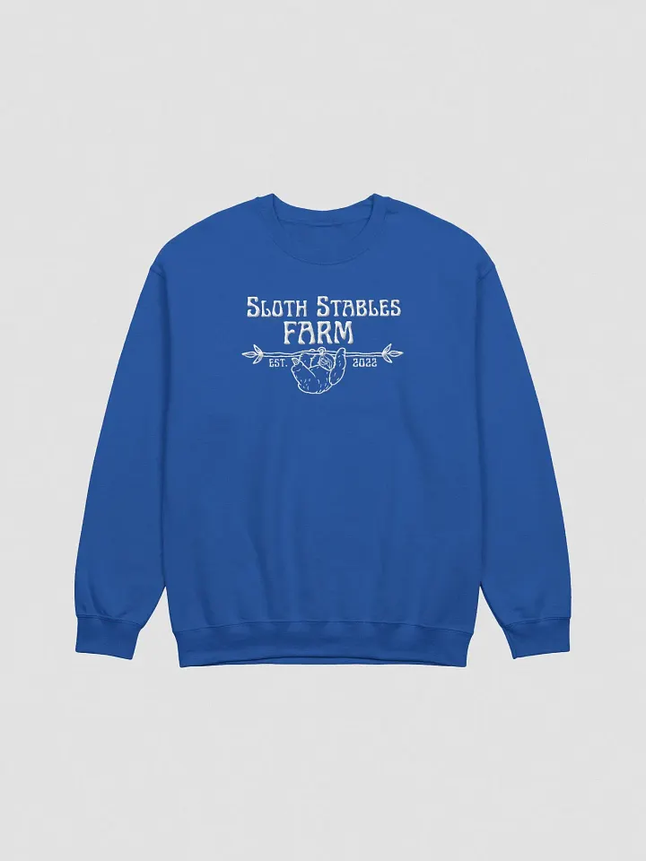 Sloth Stables Farm Sweatshirt - White Embroidery product image (2)
