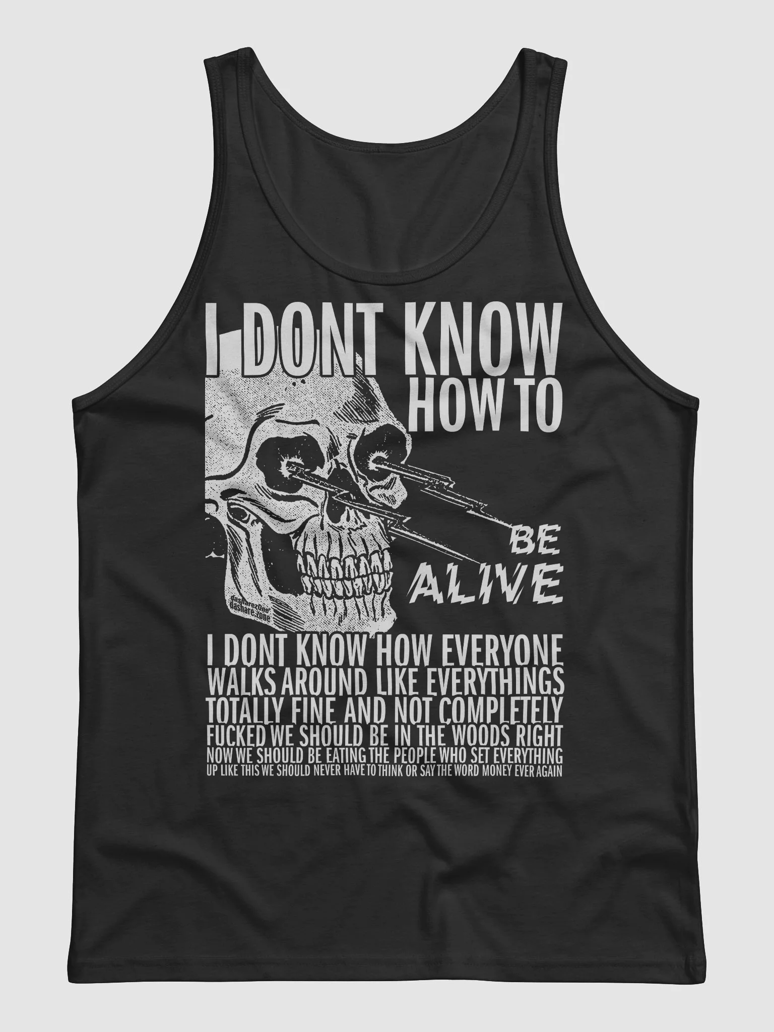 I DONT KNOW HOW TO BE ALIVE "THE TANK TOP" product image (5)