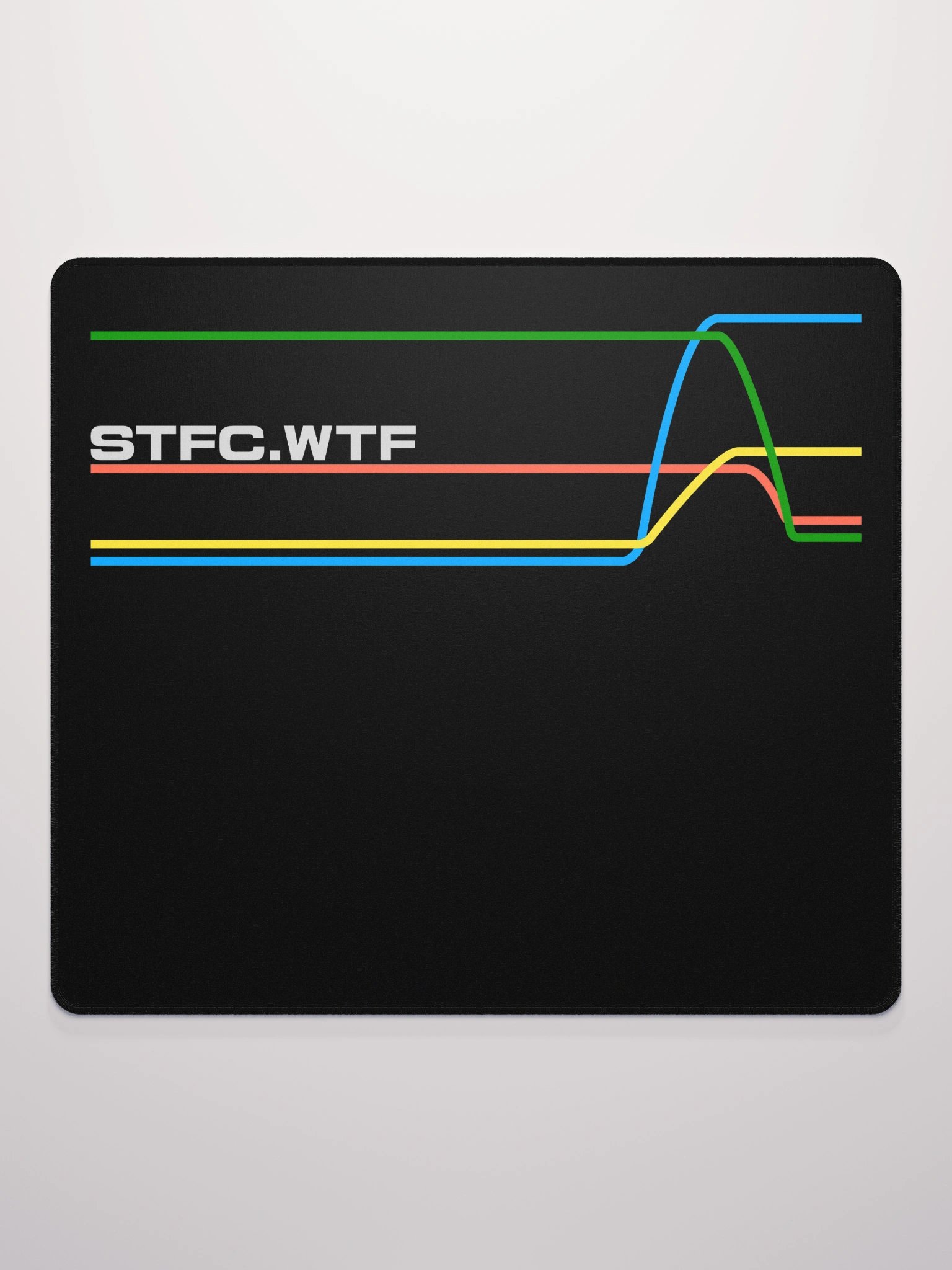 80s Inspired STFC.WTF graph lines Mousepad product image (2)