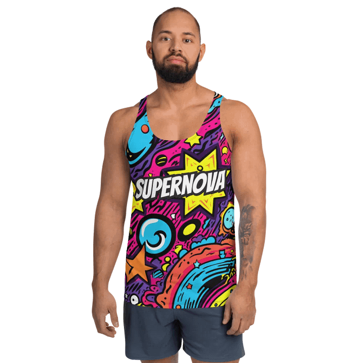 Supernova Dodgeball Club All-Over Print Men's Tank Top product image (2)