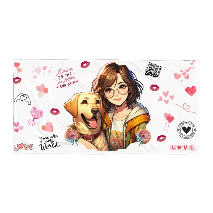 Archie and I beach towel product image (2)