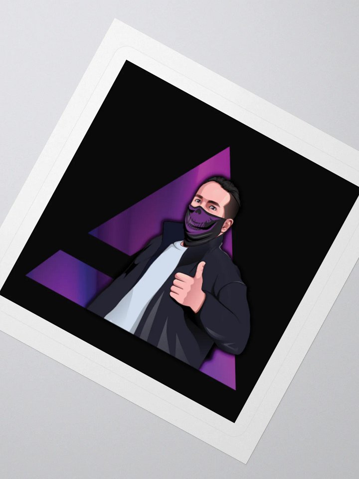 AJ’s Place Character & Triangle Logo Sticker product image (2)