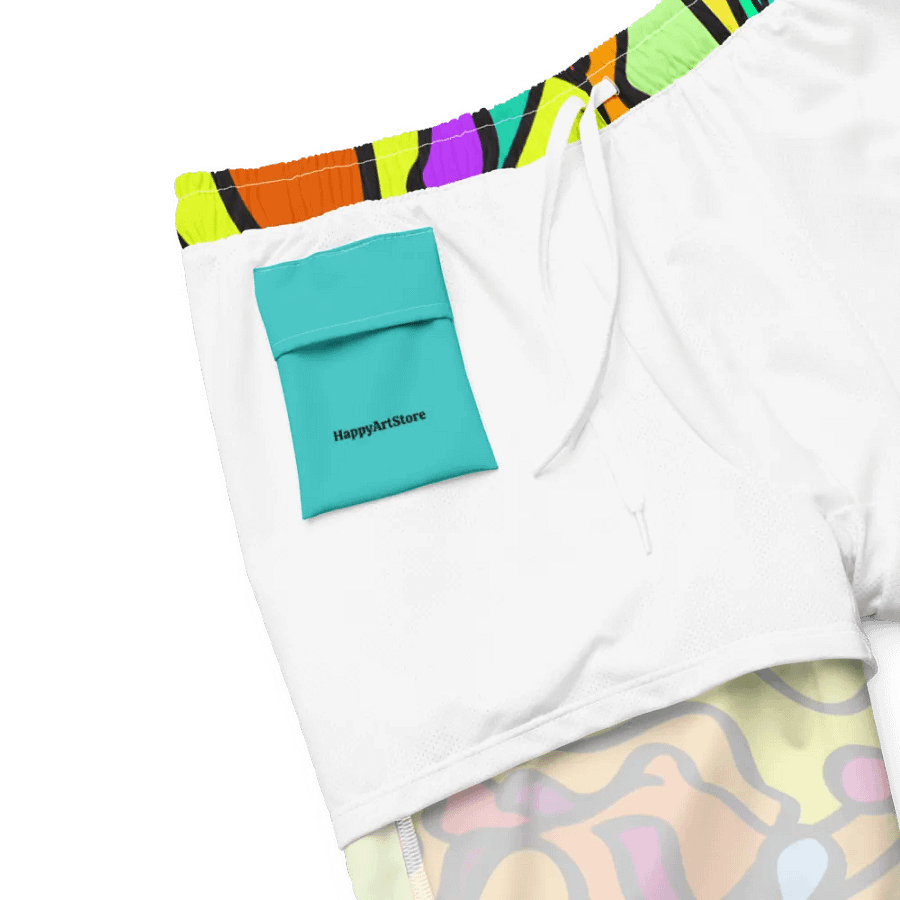 Vibrant Swirls All-Over Swim Trunks - Wave at Sunset product image (6)
