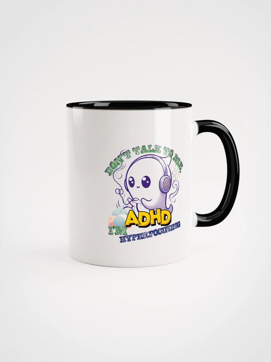 ADHD Hyperfocusing Ceramic Mug with Color Inside product image (2)