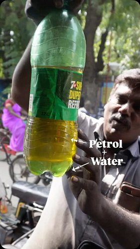 Petrol + water Mix Ana Enna எப்படி இருக்கும் ? 

#tvsxl #tvsapache #tvsapacheseries #tvs #tvsxl100heavyduty #watermix #waterp...