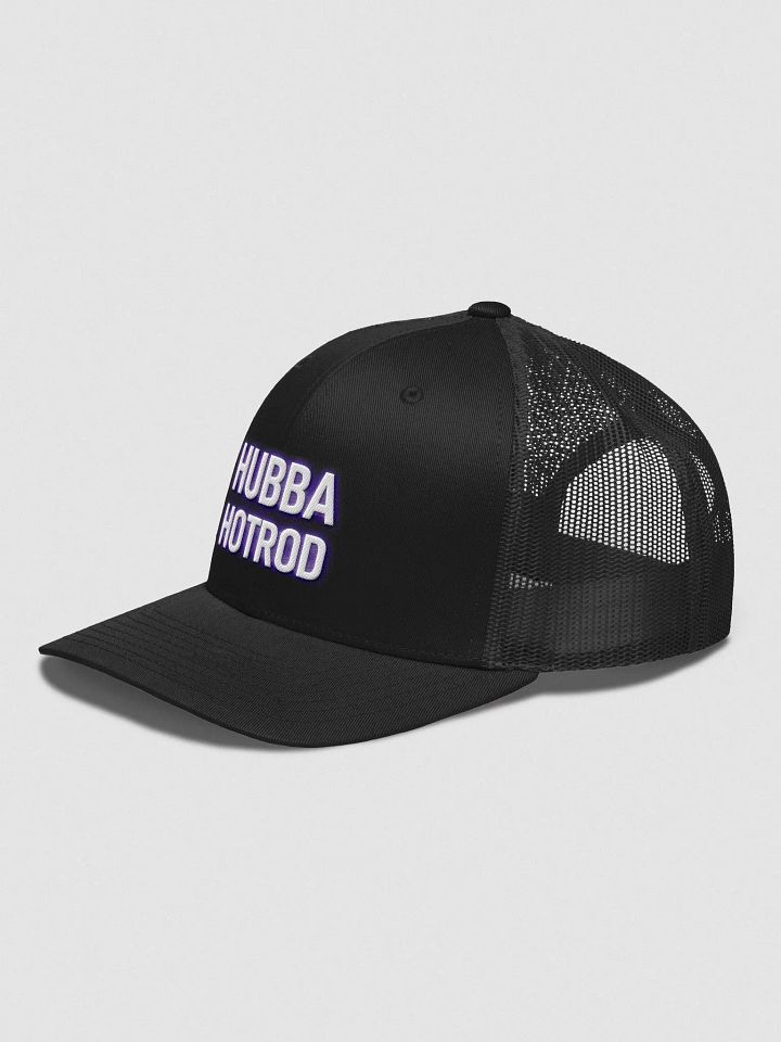 QSHW HUBBA HOTROD EMBROIDERED LOGO RETRO TRUCKER HAT product image (2)