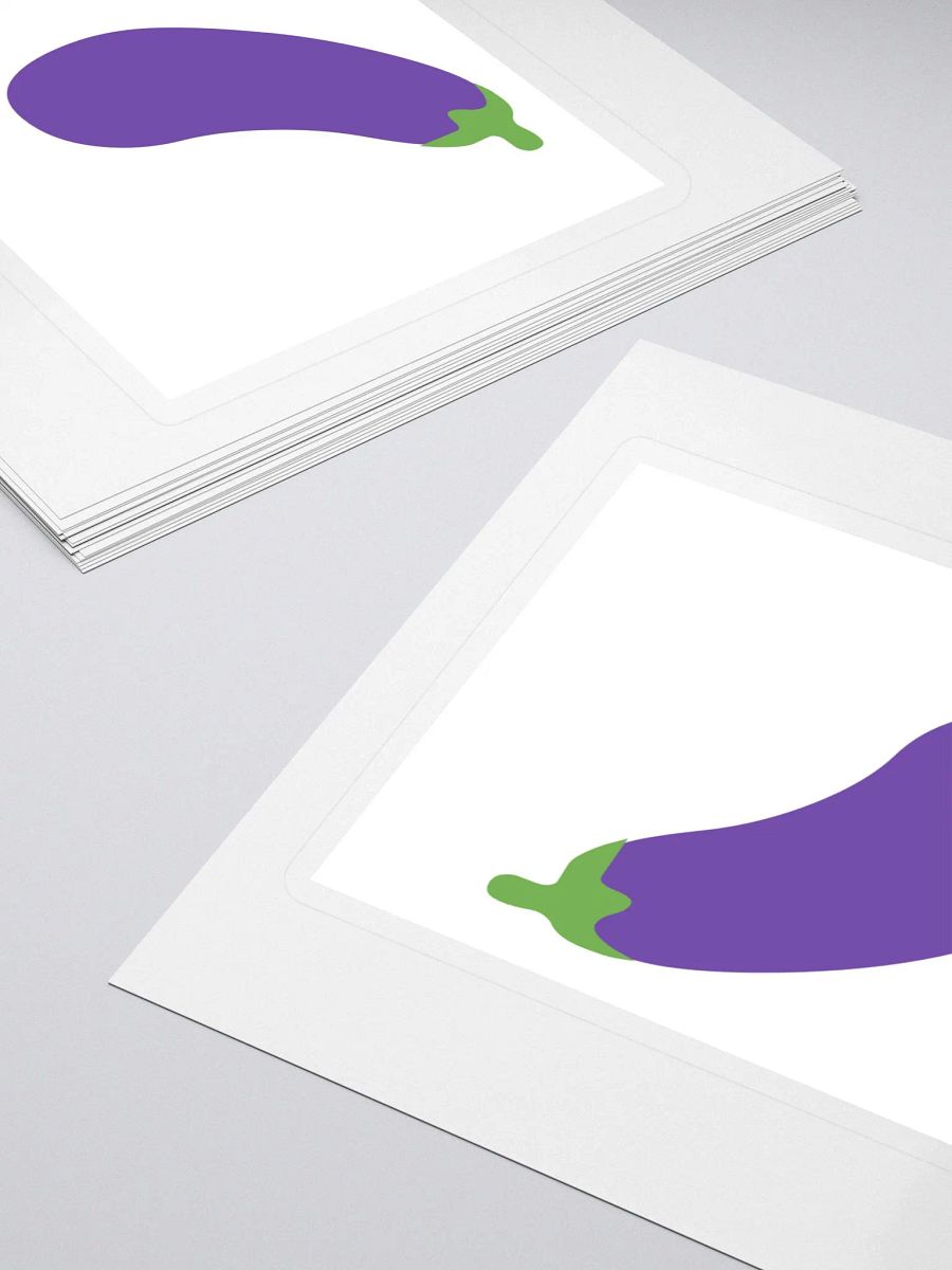 Eggplant Kiss Cut Stickers product image (4)