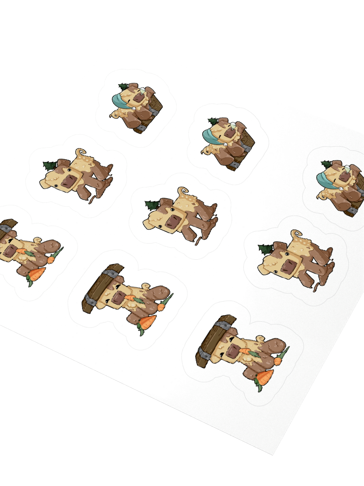Floor Pig Variety Sheet - x9 stickers product image (8)