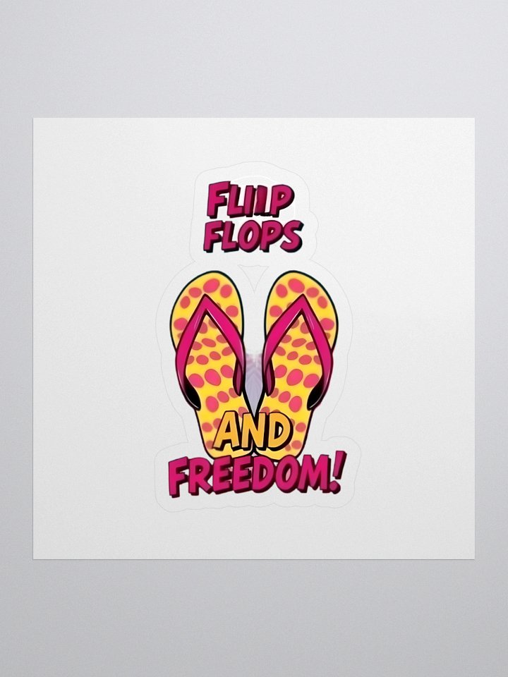 Freedom Vibes Flip Flops Stickers product image (1)