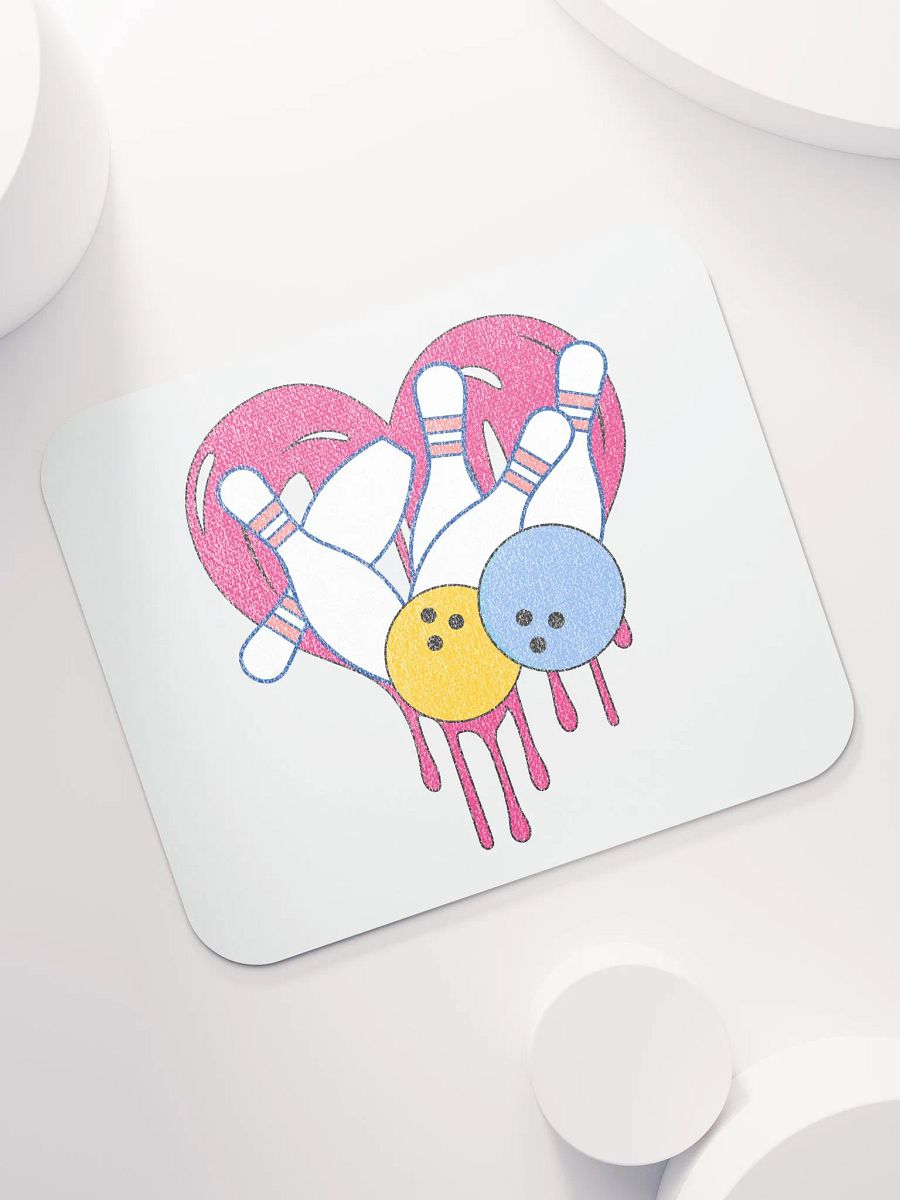 Heart Bowling Strike Mouse Pad product image (5)