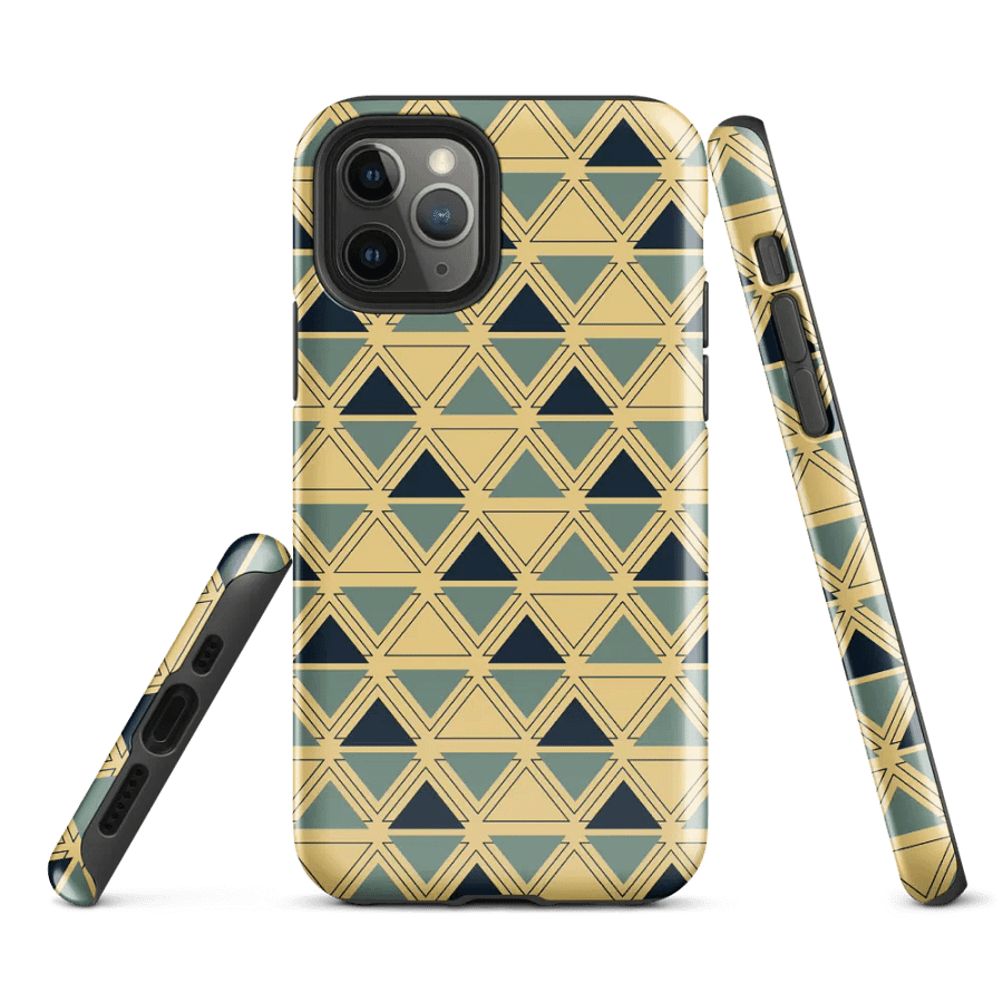 Triangulated Night 2 Geometric iPhone Tough Case product image (1)