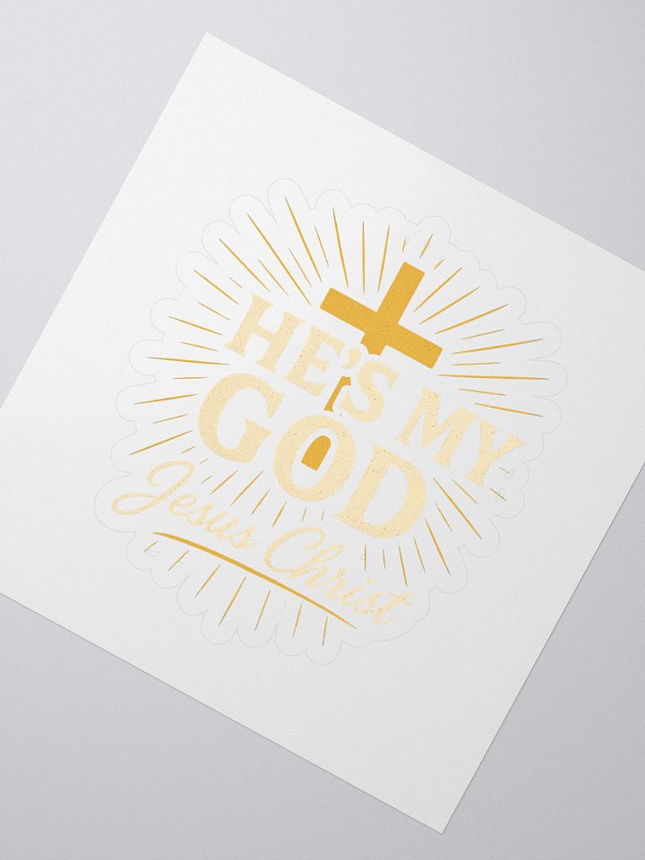 Radiant Cross Kiss Cut Stickers product image (2)