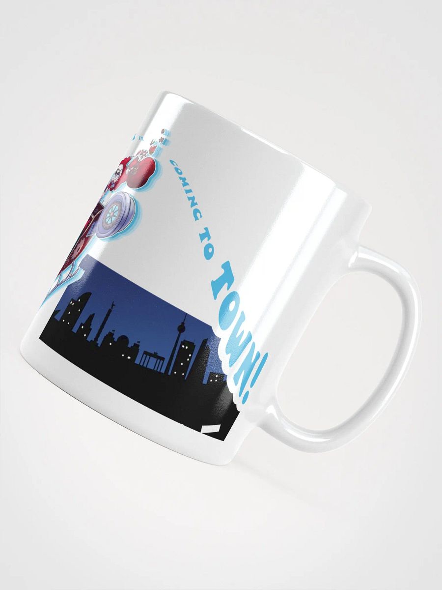 "Santa Claus is coming to town!" Scarvenmot Trio White Glossy Mug product image (12)