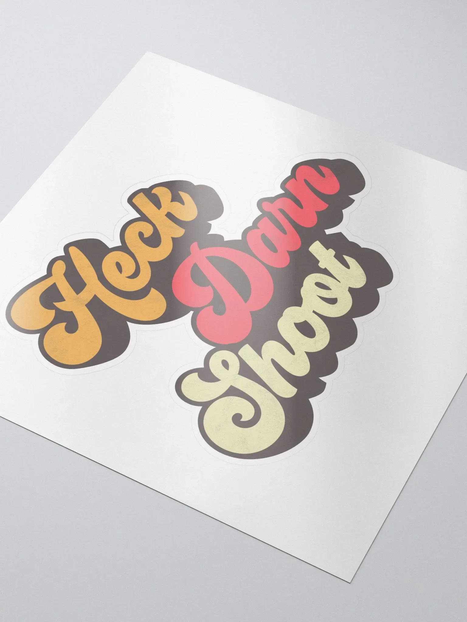 Heck Darn Shoot - Family Friendly Sticker product image (3)