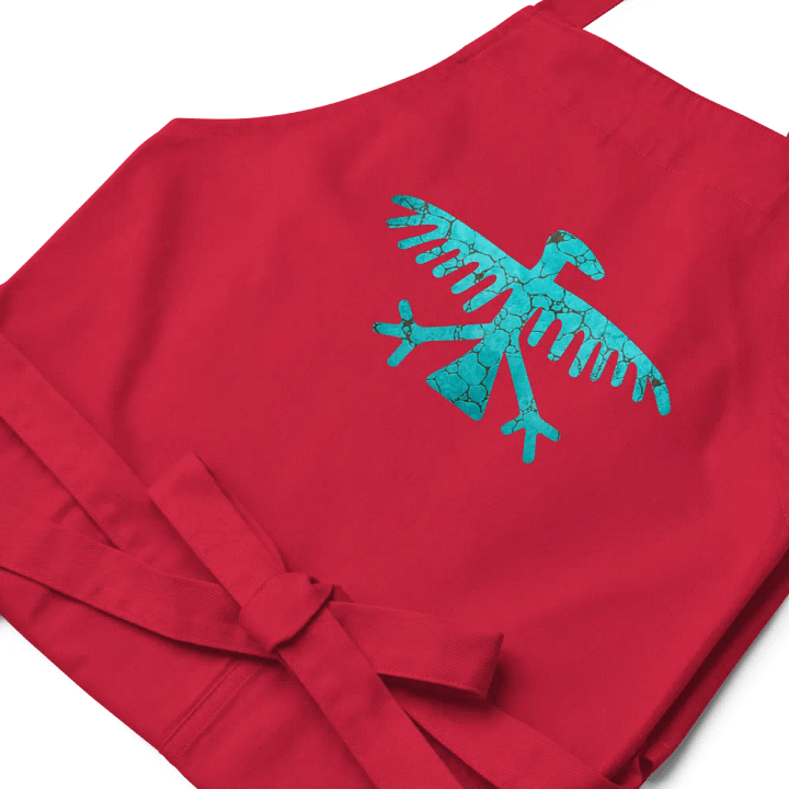Turquoise Condor Cotton Twill Apron product image (2)