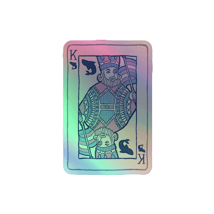 King of Sharks, Holographic Sticker product image (2)