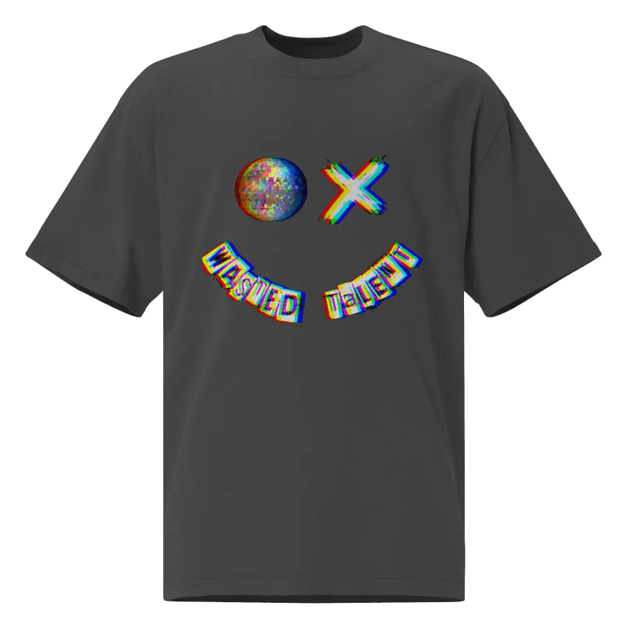 WASTED TALENT OG LOGO SMILEY OVERSIZED TEE product image (1)