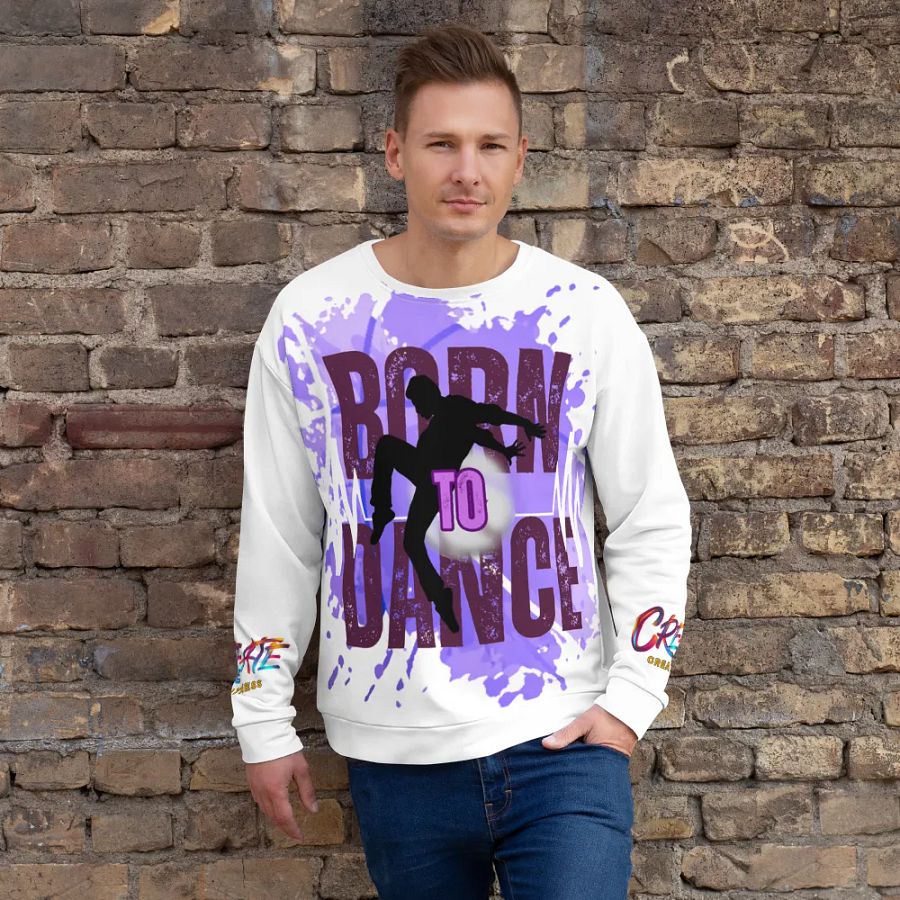 Born to Dance His Silhouette Vibrant Visionary All-Over Print Sweatshirt product image (7)