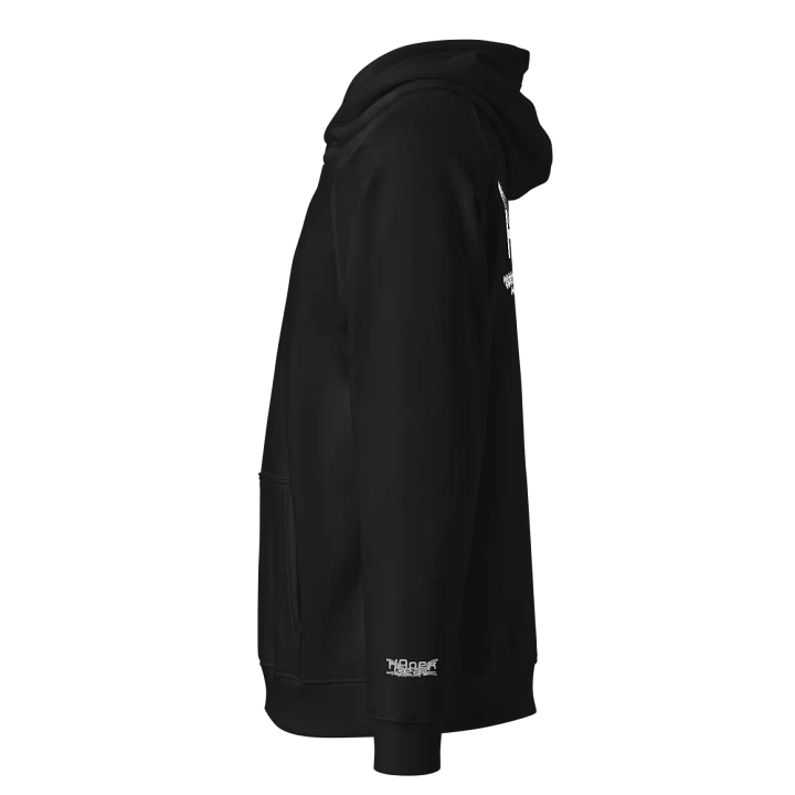 Unisex Eco Raglan Hoodie - White HApex Gear Black Logo product image (2)