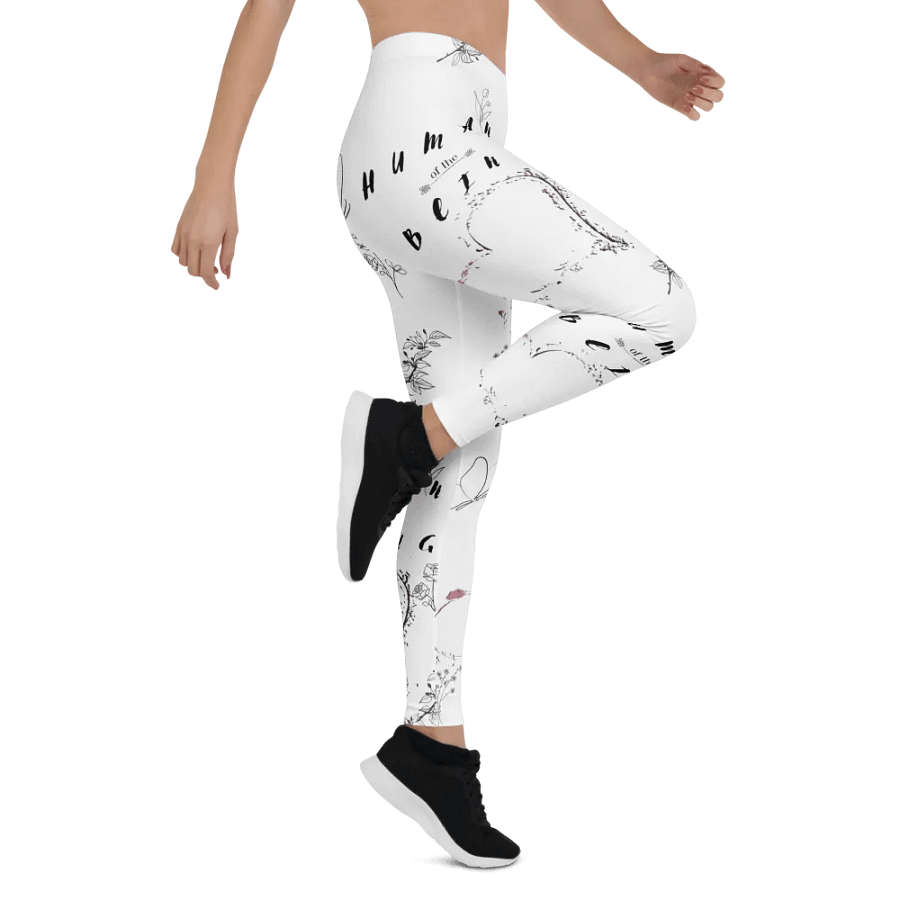 Floral Heartburst All-Over Leggings - Human of the Being product image (6)