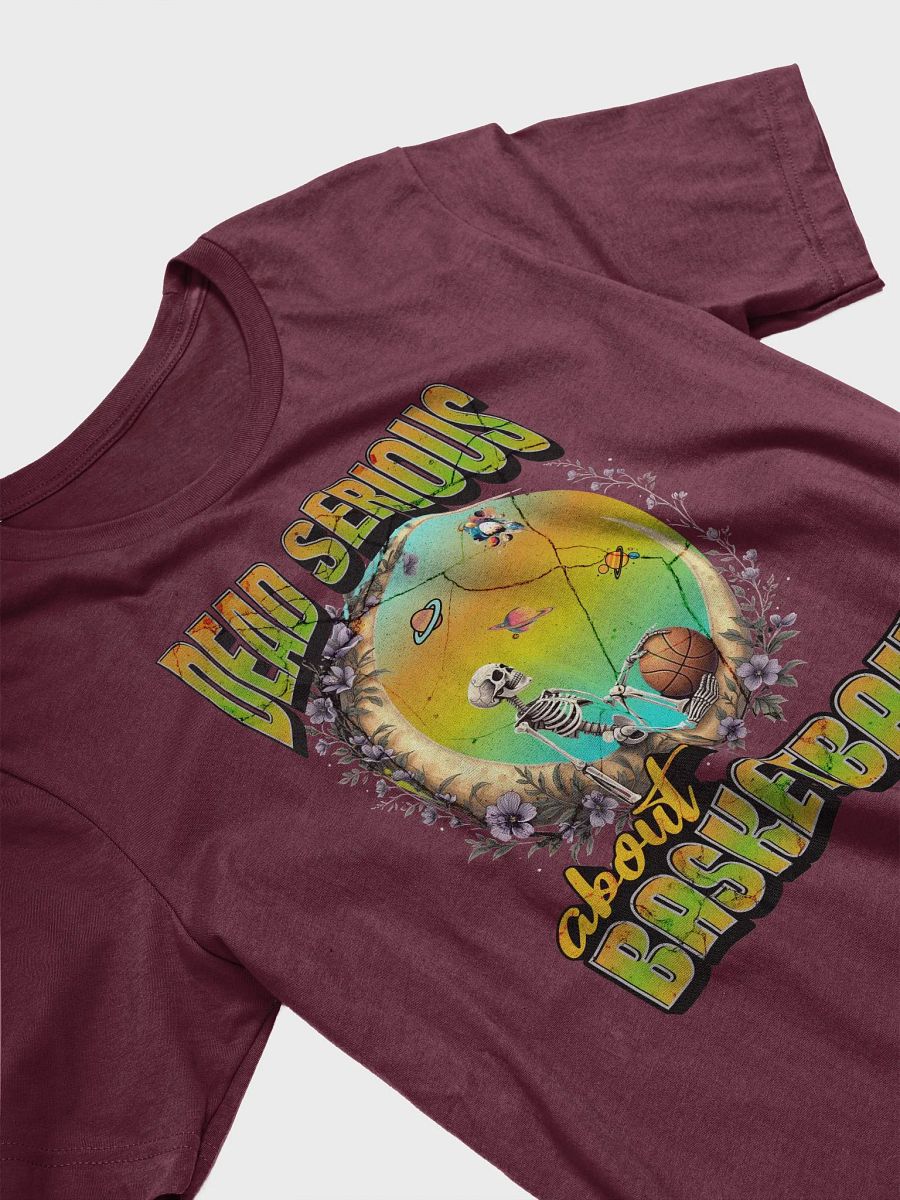 Dead Serious About Basketball Skeleton Cosmic Hoops T-Shirt product image (32)