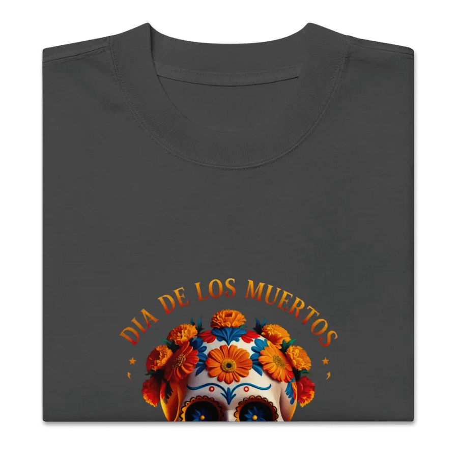 Día de los Muertos Skull Oversized Tee product image (2)
