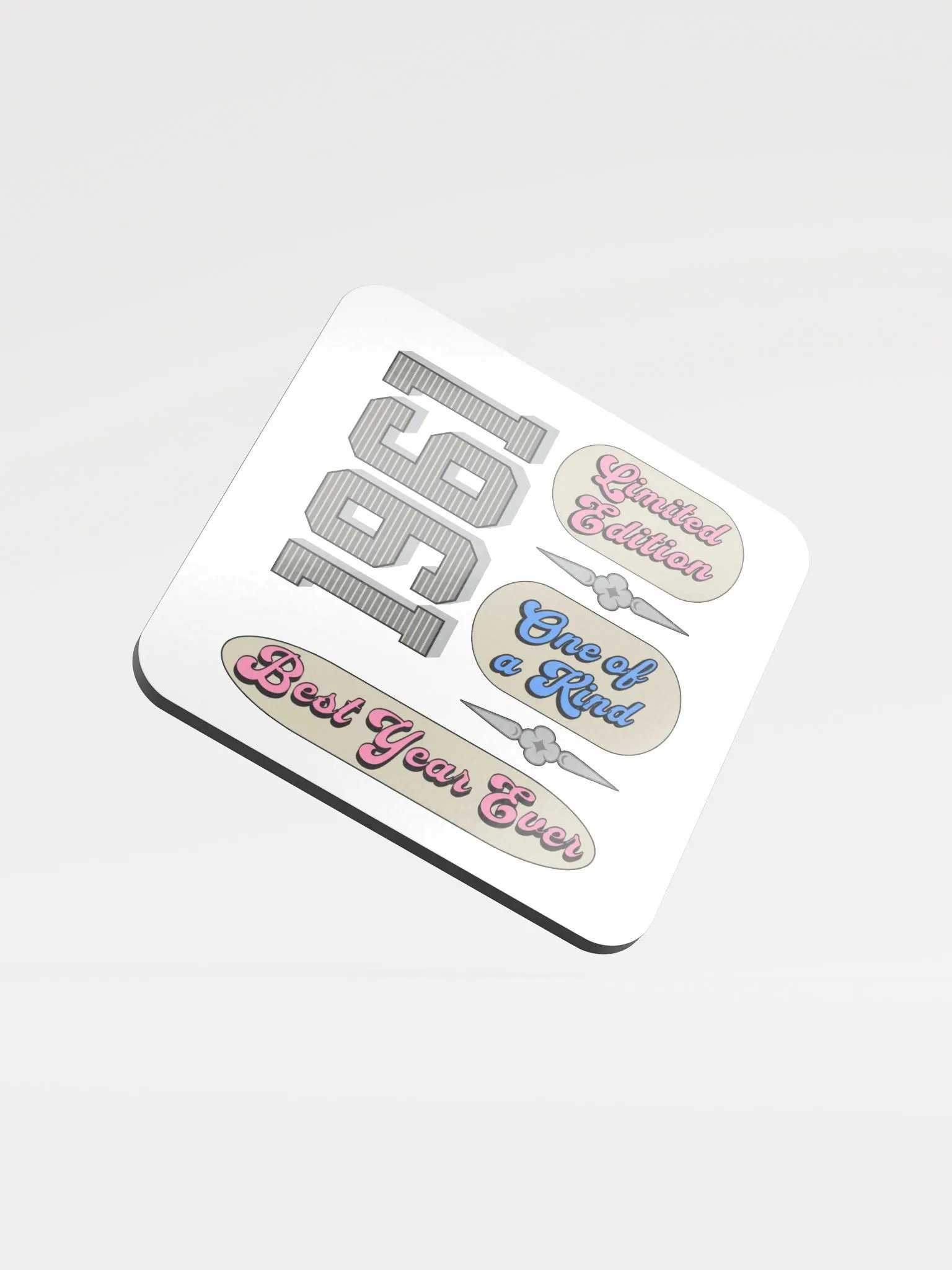 Best Year Ever 1961 Limited Edition Glossed Cork Coaster product image (2)