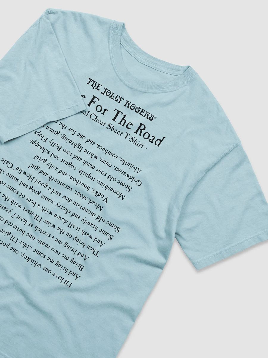 One For The Road Official Cheat Sheet T-Shirt (black printing) product image (3)