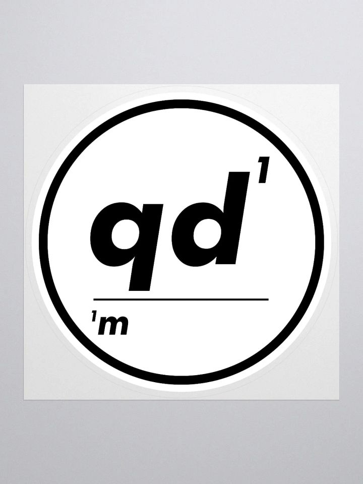 Omnibio Lab Qualitative Data Matters QD1/1M Simple Kiss Cut Stickers product image (1)