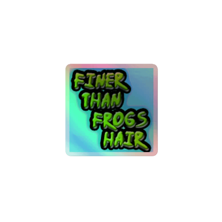 Finer Than Frogs Hair Holographic Sticker Sheet product image (1)