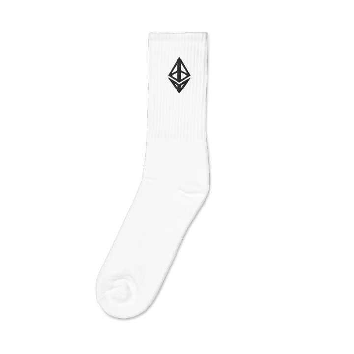 Ethereum Socks - white product image (1)