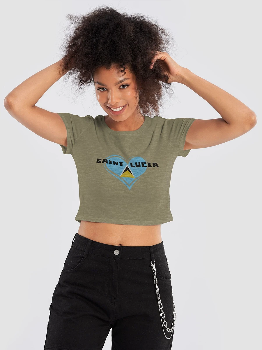 Saint Lucia Love Crop Tee product image (18)