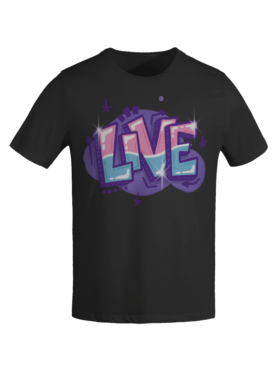 "LIVE" - Kawaiifiti Style - Women's Relaxed-fit T-Shirt product image (7)