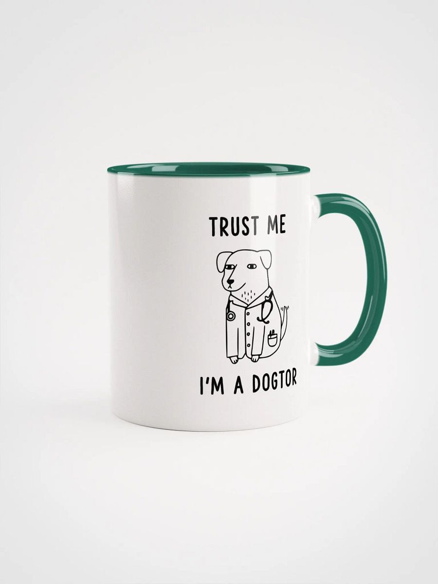 "I'm a Dogtor" Ceramic Mug with color inside product image (1)