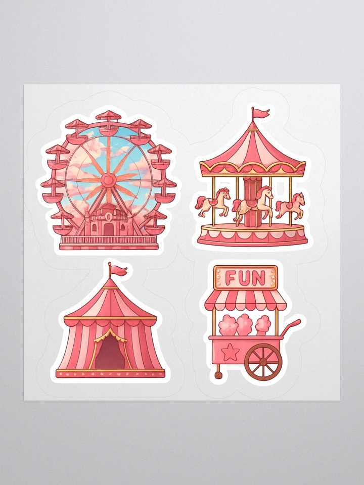Whimsical Amusement Park Fun Stickers product image (3)