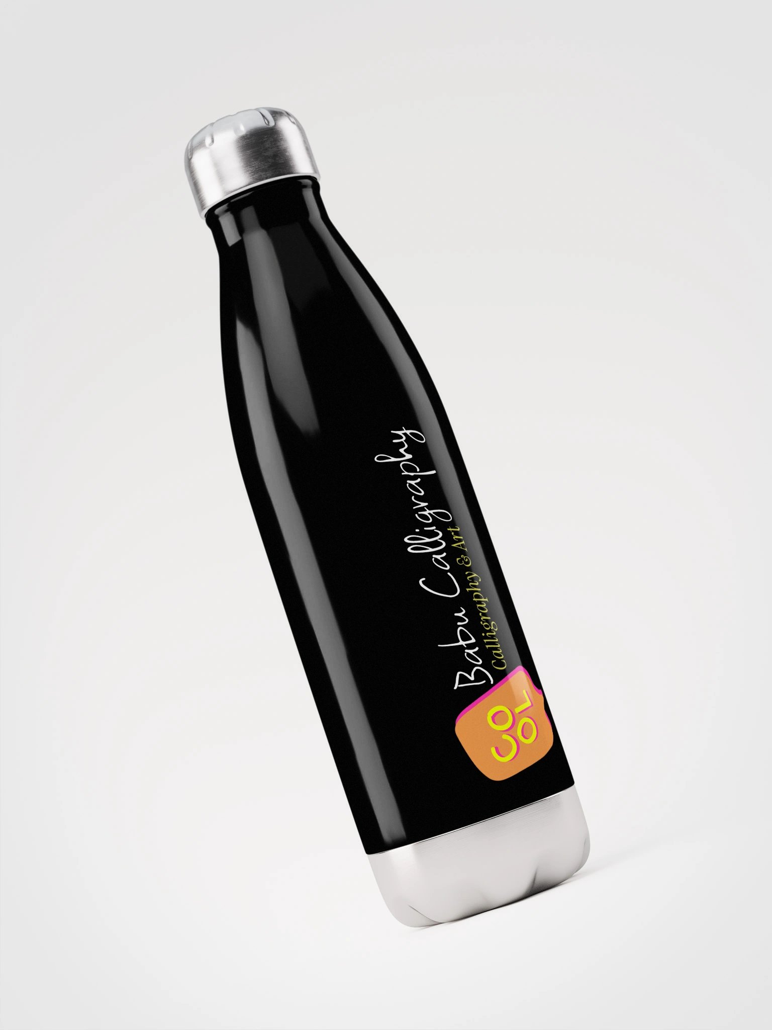 Cool Splash Stainless Steel Water Bottle | calligraphy designed product image (3)